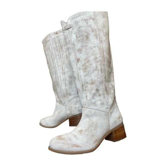 beautiful Boots! DIBA TRUE WEEK DAY Distressed knee High butter soft Leather 8.5 - Picture 2 of 7
